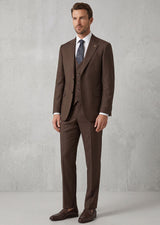 Brown Three-Piece Suit