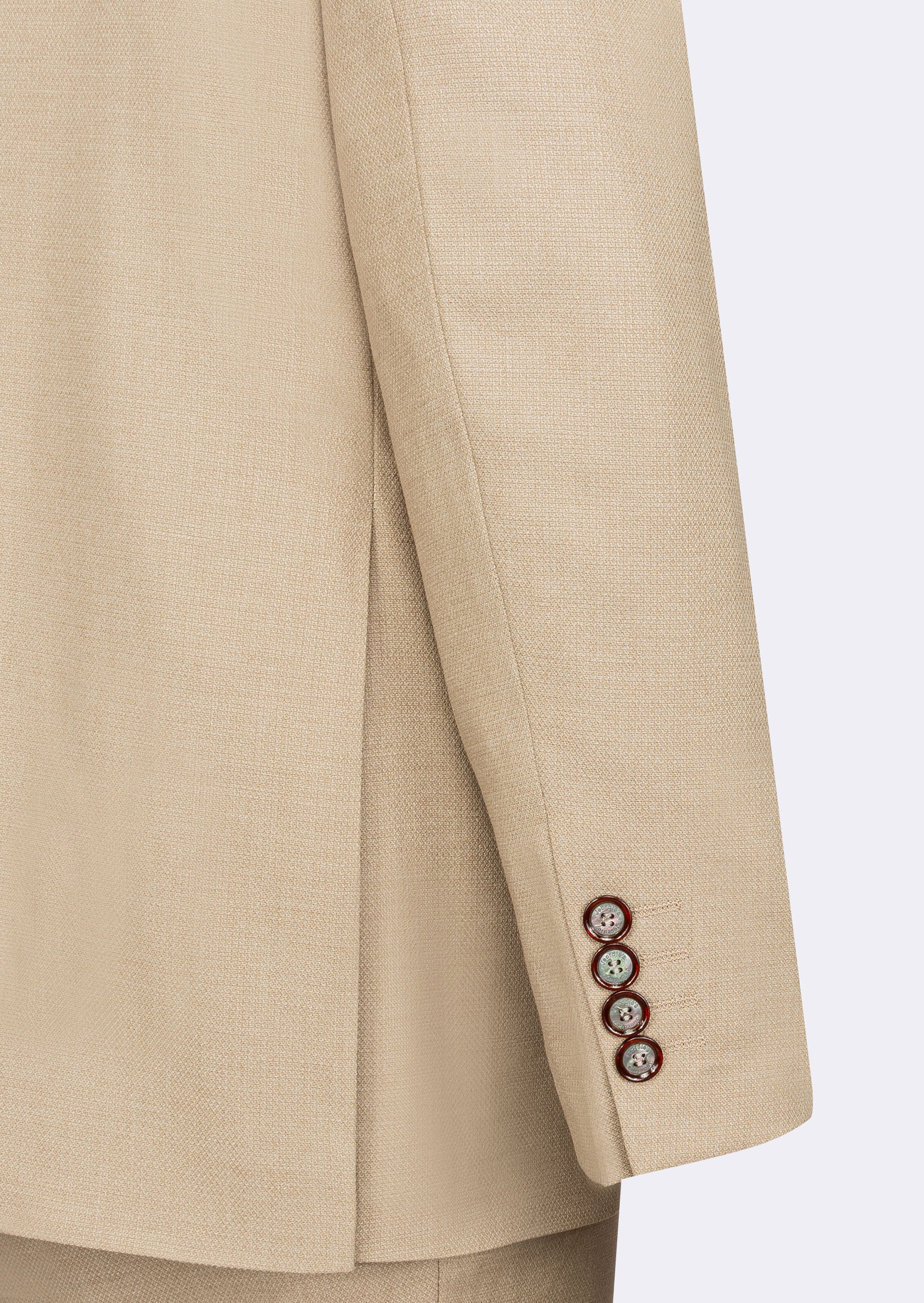 Beige Three-Piece Suit