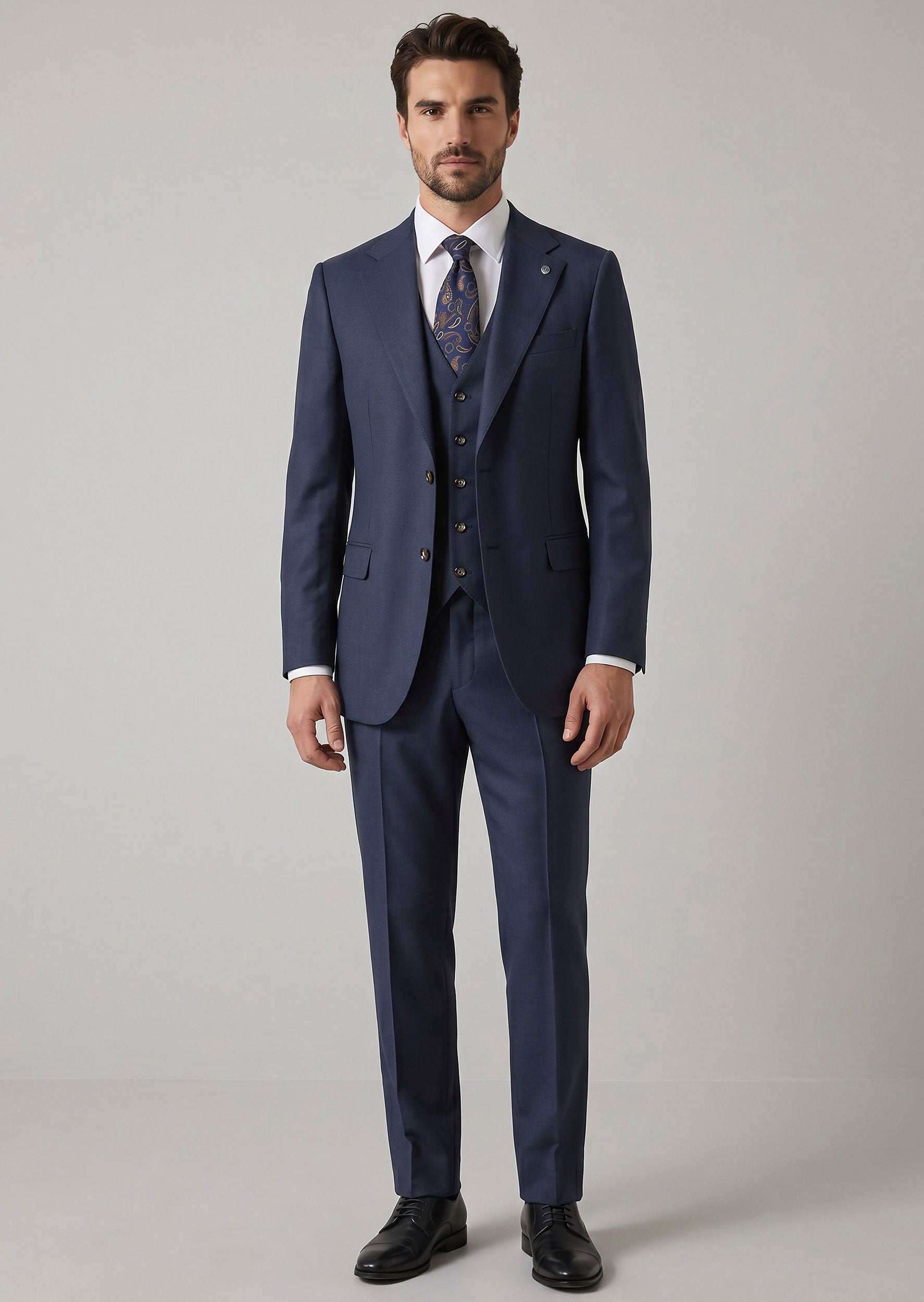 Navy Three-Piece Suit