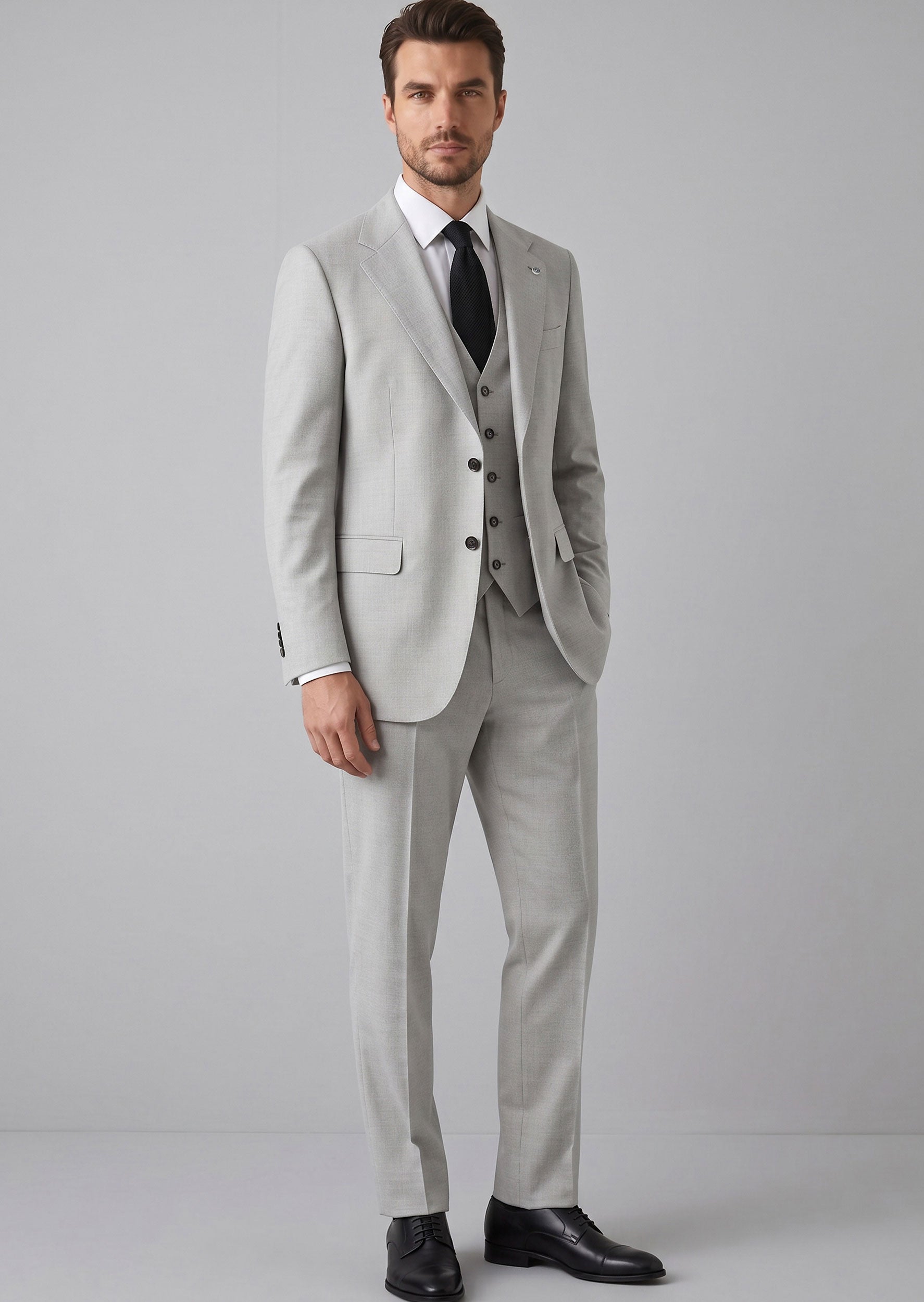 Grey Three-Piece Suit