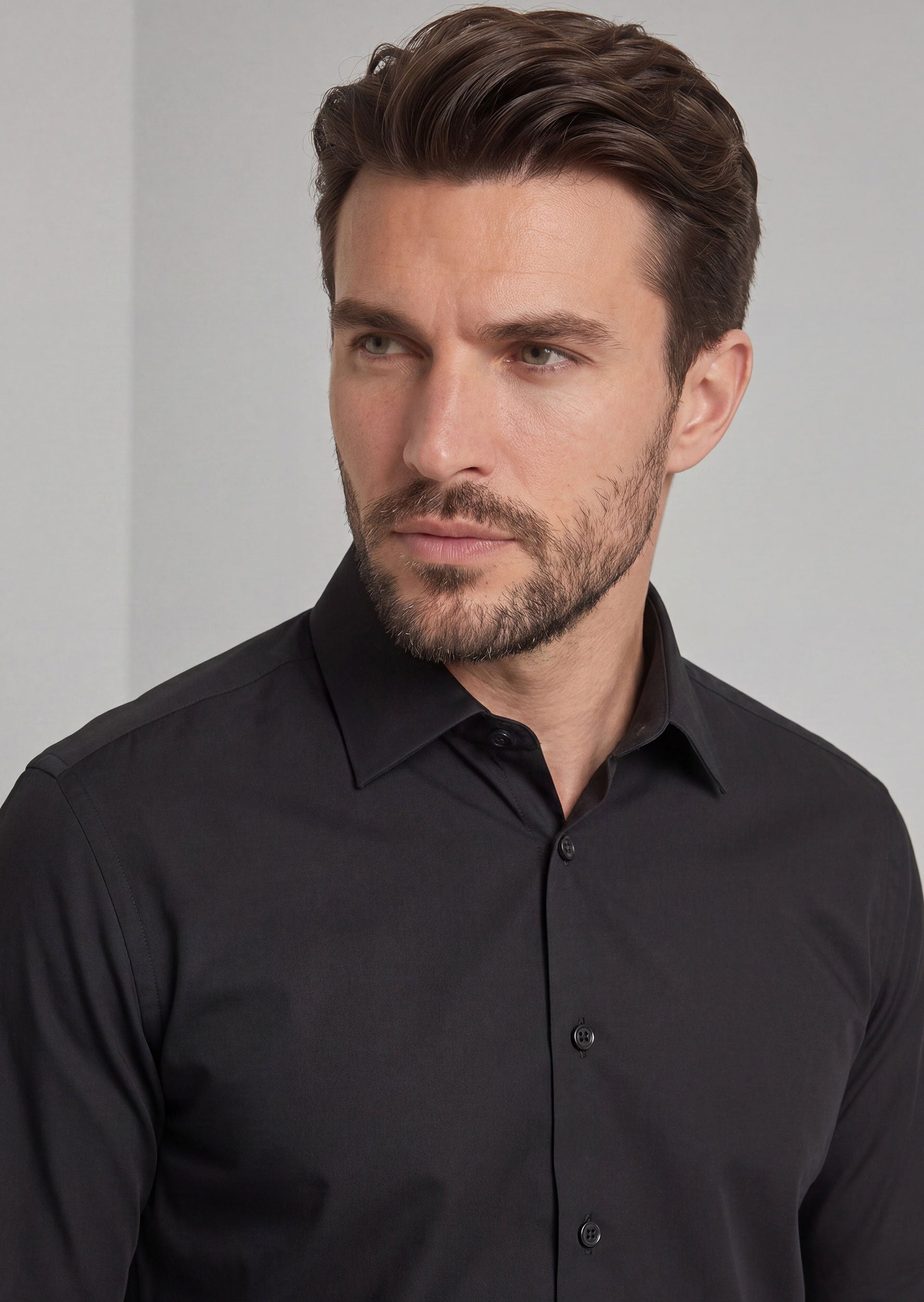 Black Plain Shirt