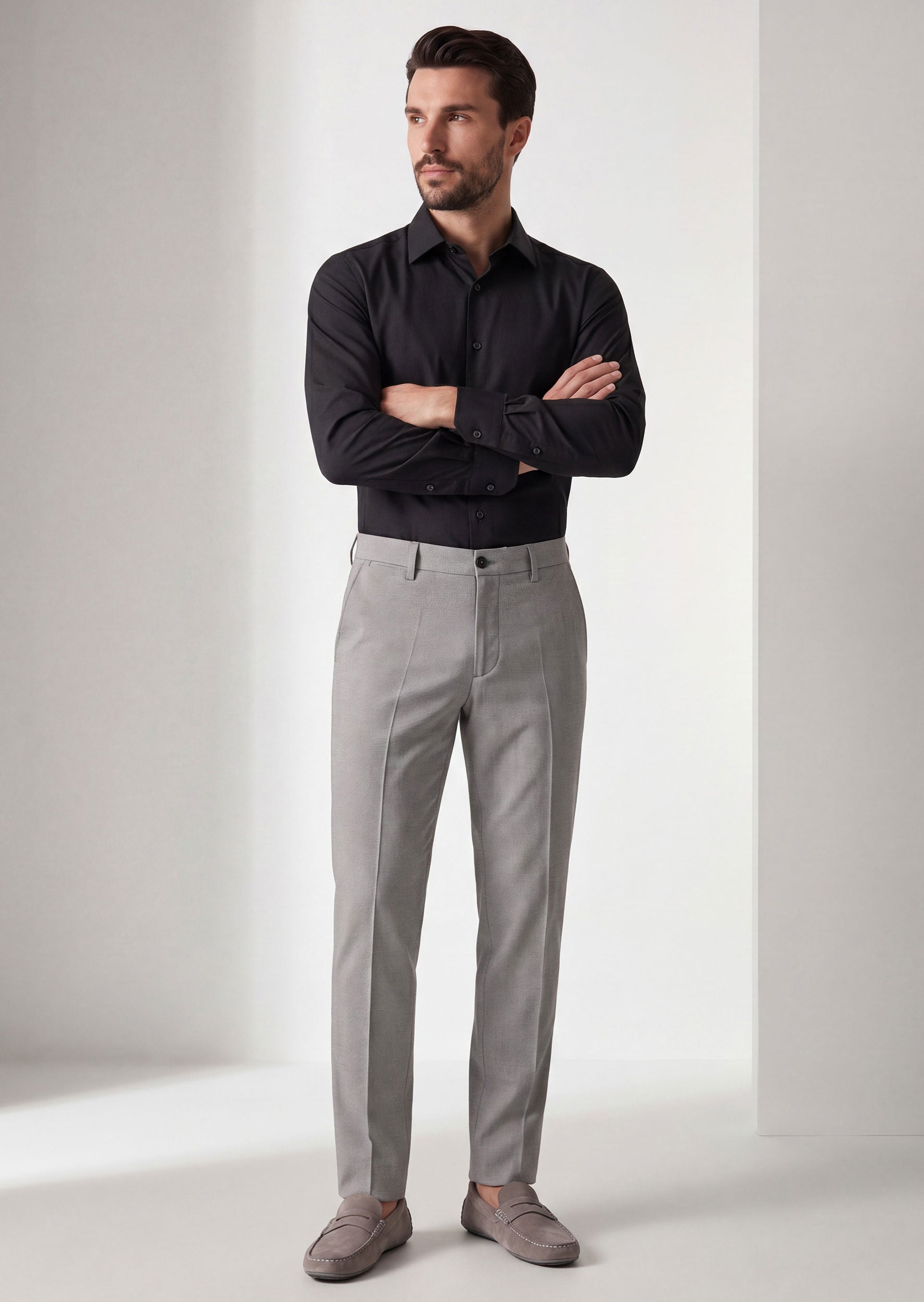 Black Plain Shirt