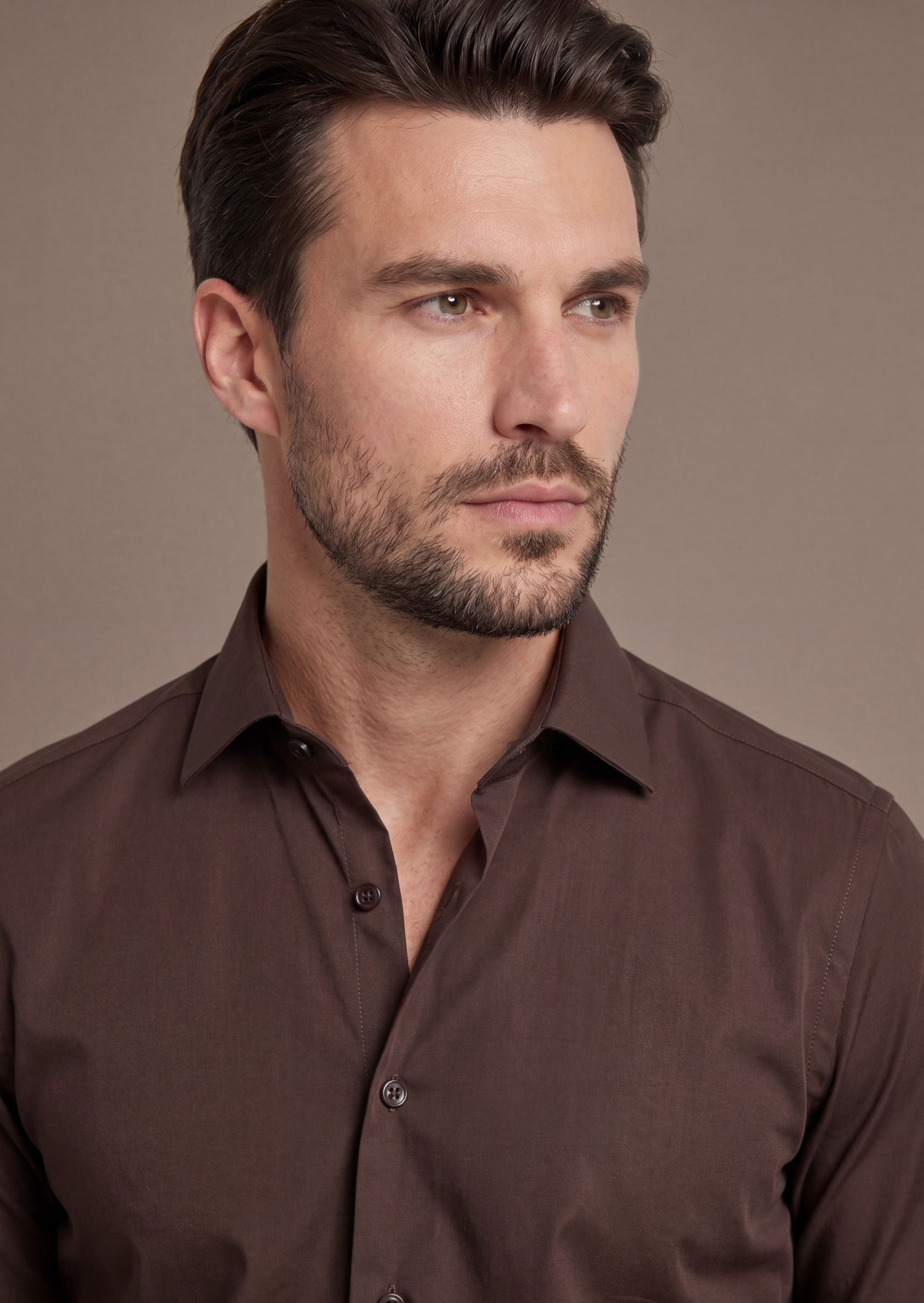 Brown Plain Shirt