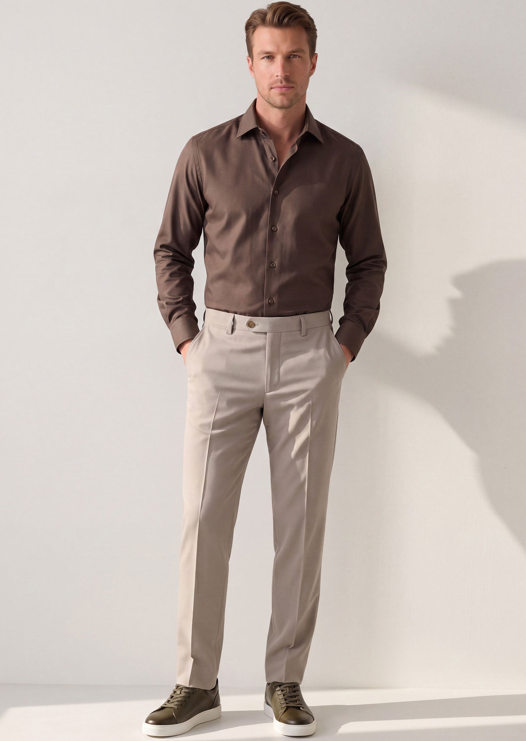 Brown Plain Shirt