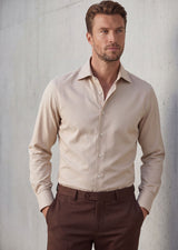 Beige Plain Shirt