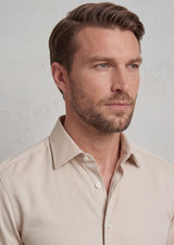 Beige Plain Shirt
