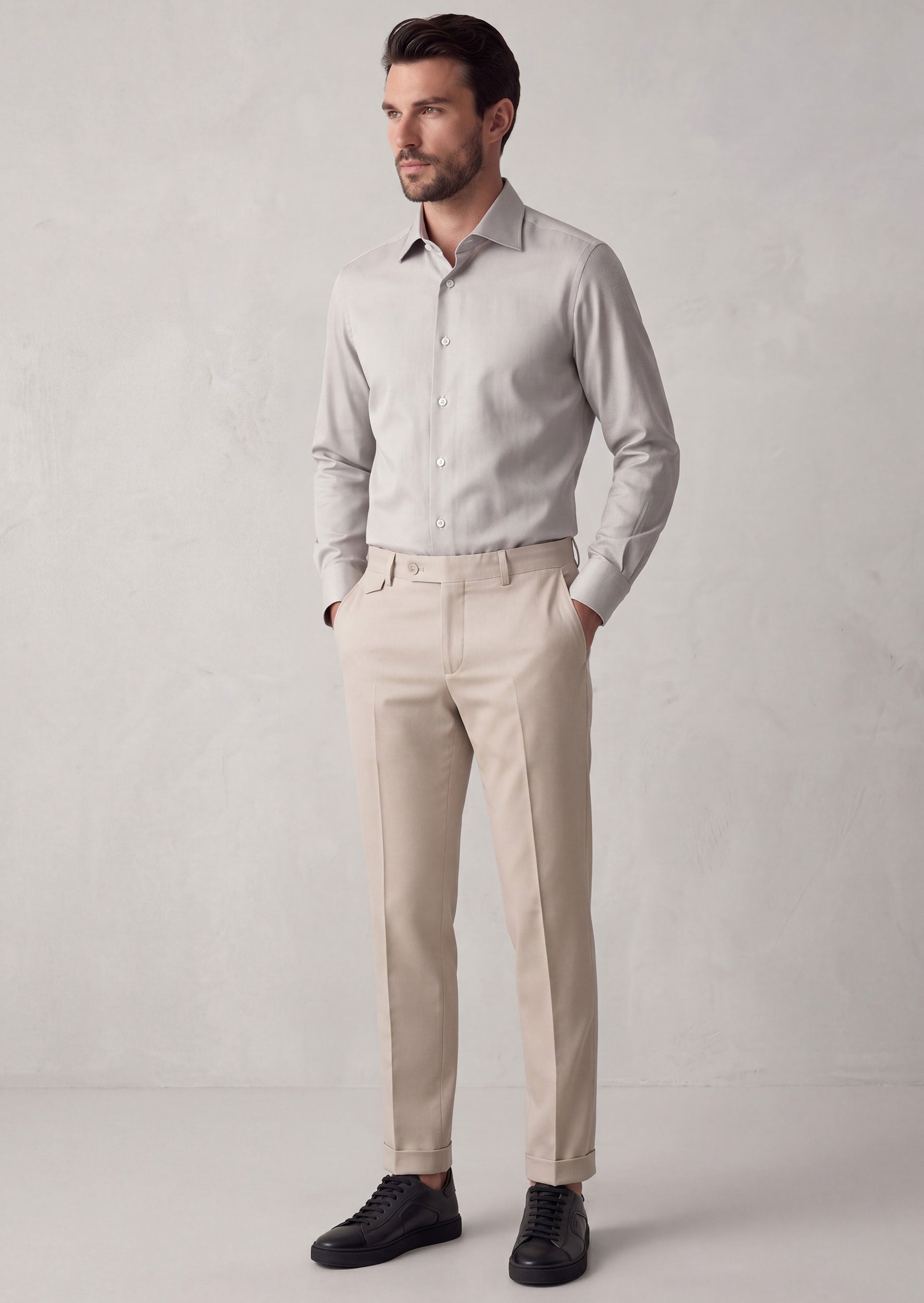 Grey Plain Shirt
