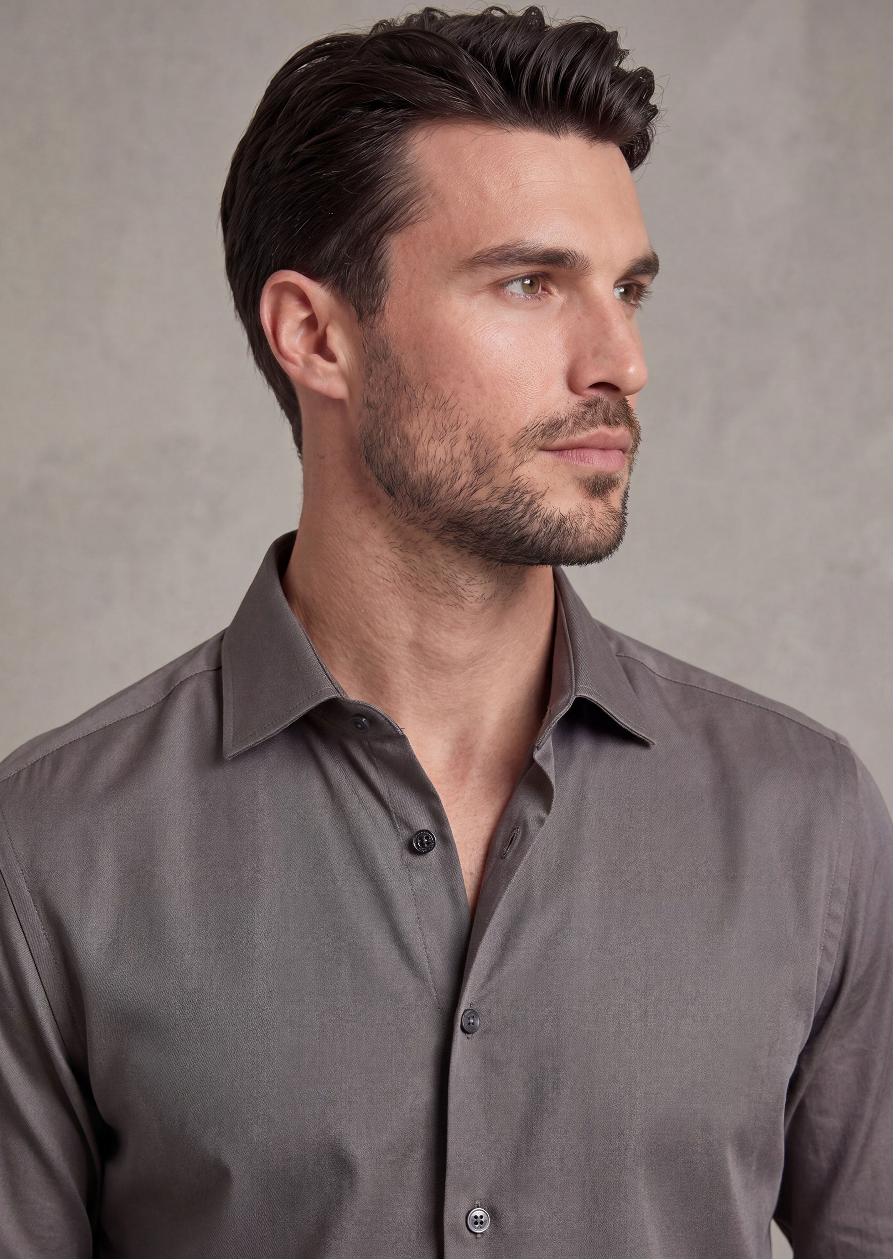 Charcoal Plain Shirt