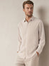 White - Brown Long Sleeve Shirt