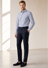 White - Navy Long Sleeve Shirt