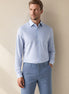 White - Blue Long Sleeve Shirt