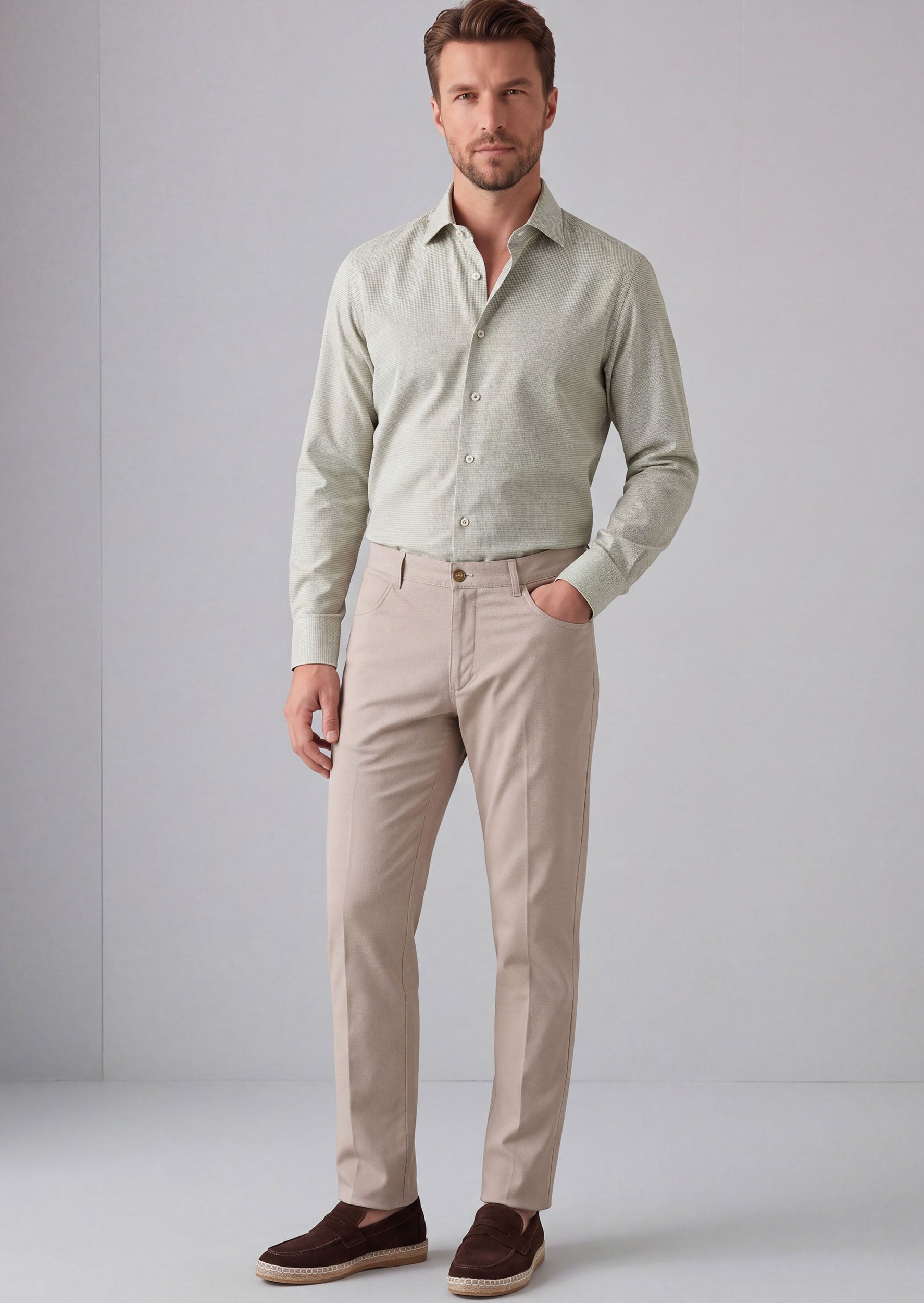 Khaki Long Sleeve Shirt