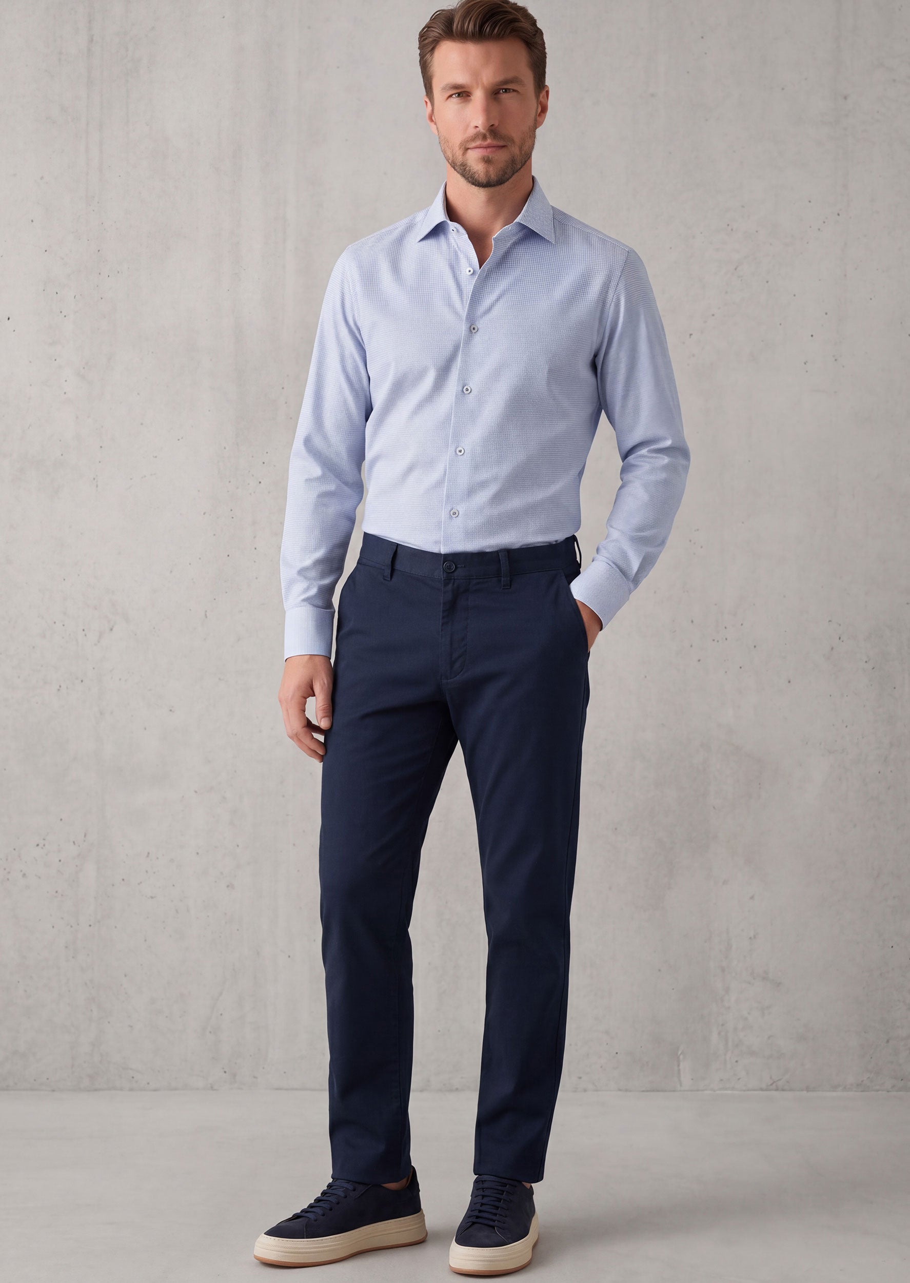 Blue Long Sleeve Shirt