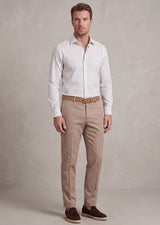 White - Beige Long Sleeve Shirt