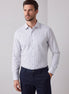 White - Navy Long Sleeve Shirt
