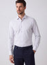 White - Navy Long Sleeve Shirt