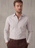 White - Brown Long Sleeve Shirt