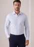 White - Blue Long Sleeve Shirt