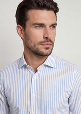 White - Blue Long Sleeve Shirt