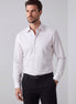 White - Burgundy Long Sleeve Shirt
