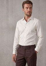 Cream Plain Shirt