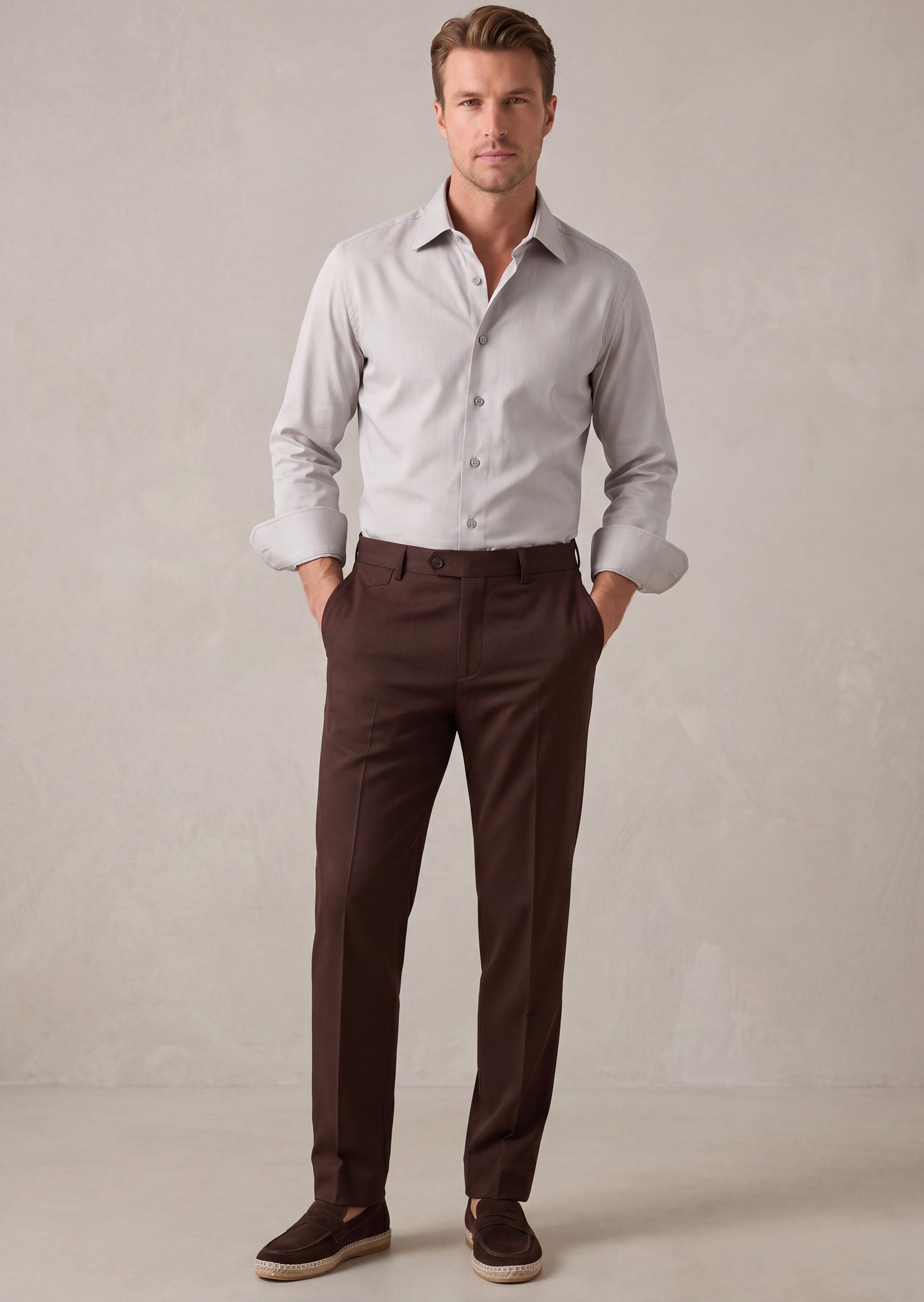 Grey Plain Shirt