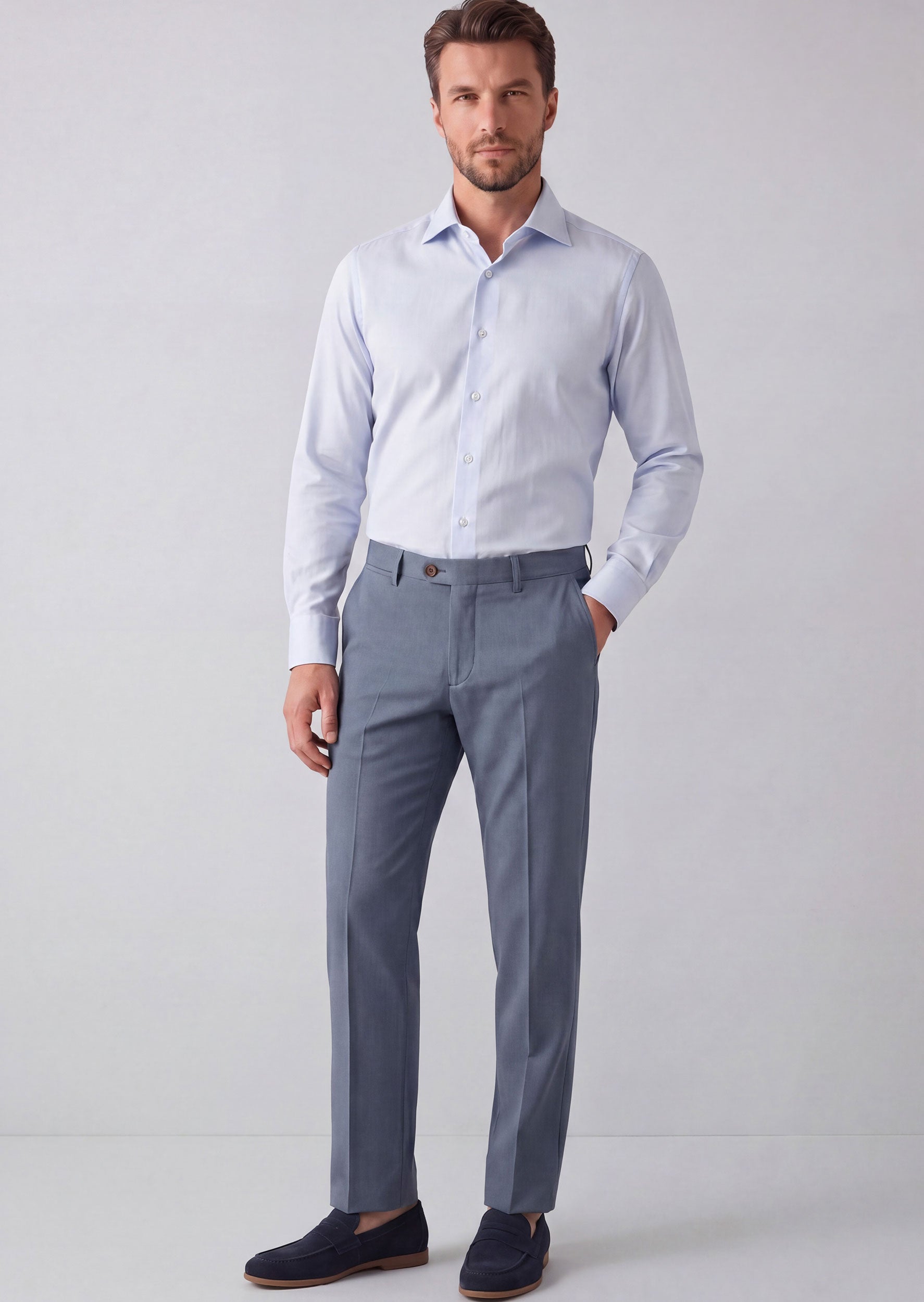 Blue Plain Shirt