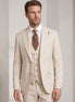 Beige Three-Piece Suit