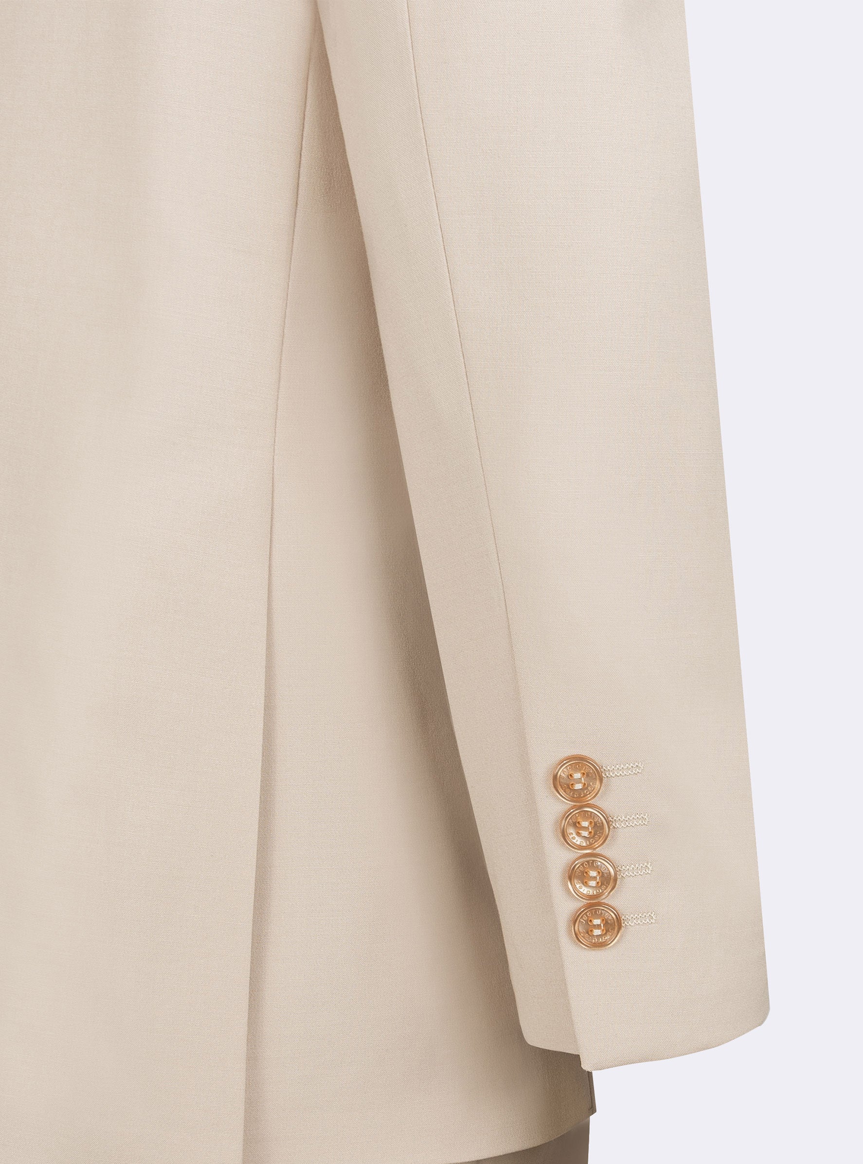 Beige Three-Piece Suit