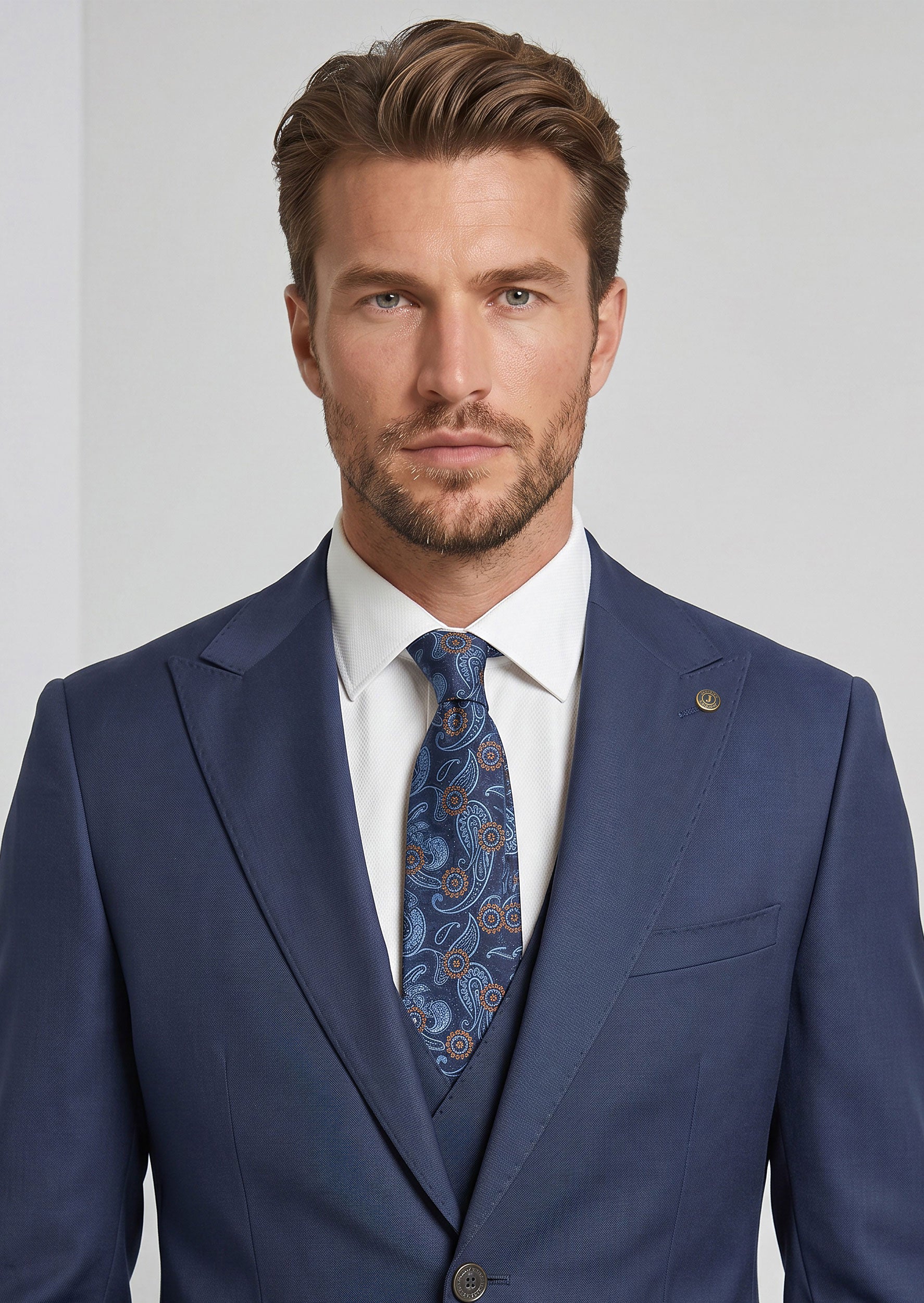 Royal Blue Three-Piece Suit