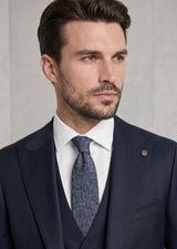 Dark Navy Three-Piece Suit