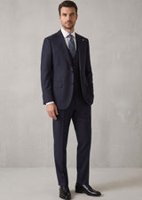 Dark Navy Three-Piece Suit