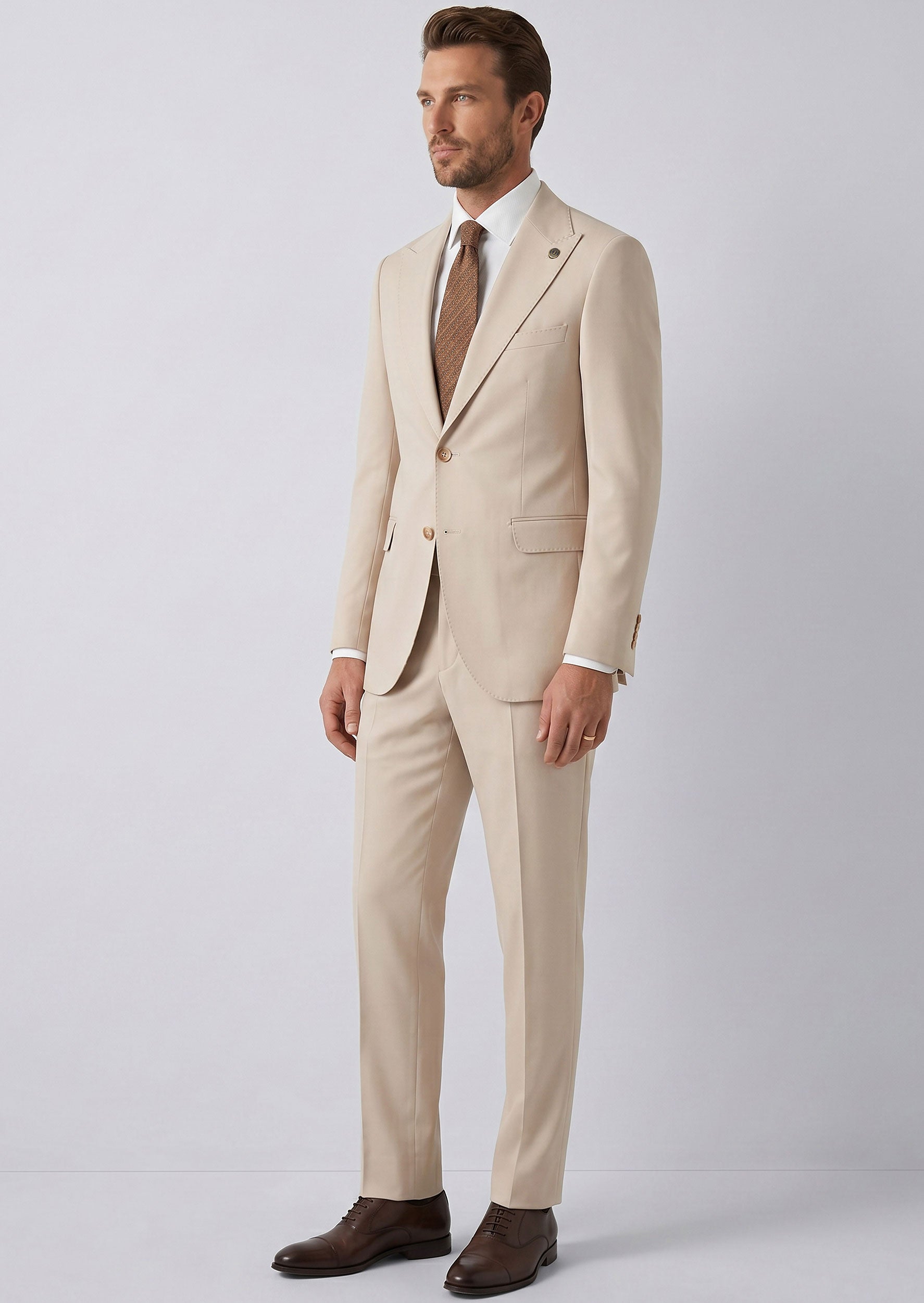 Beige Suit