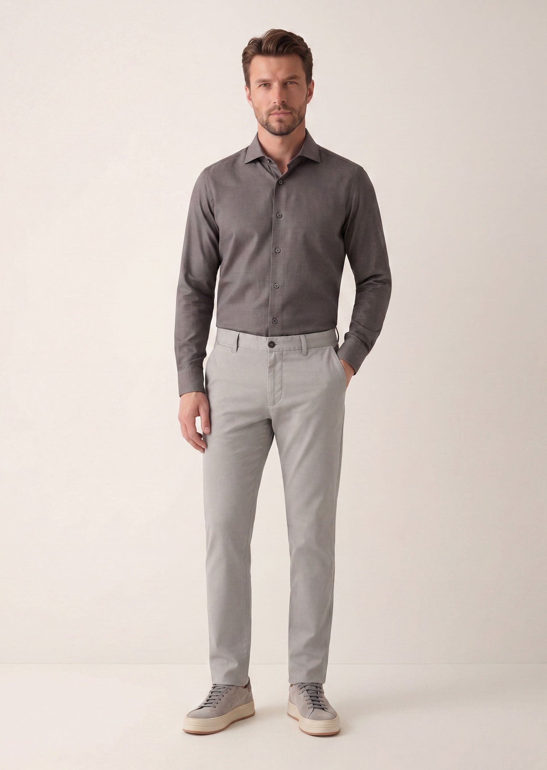 Grey Chino & Casual Pant