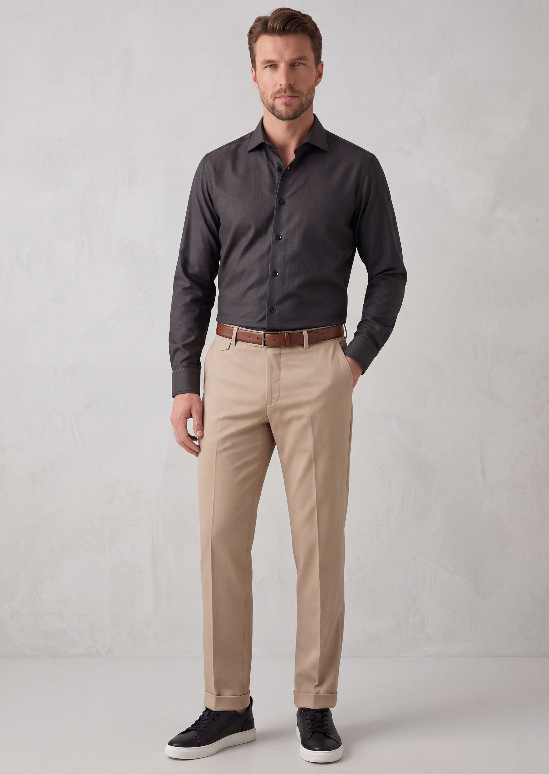 Black Plain Shirt