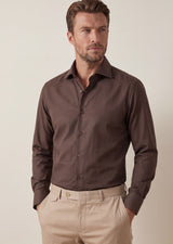 Brown Plain Shirt