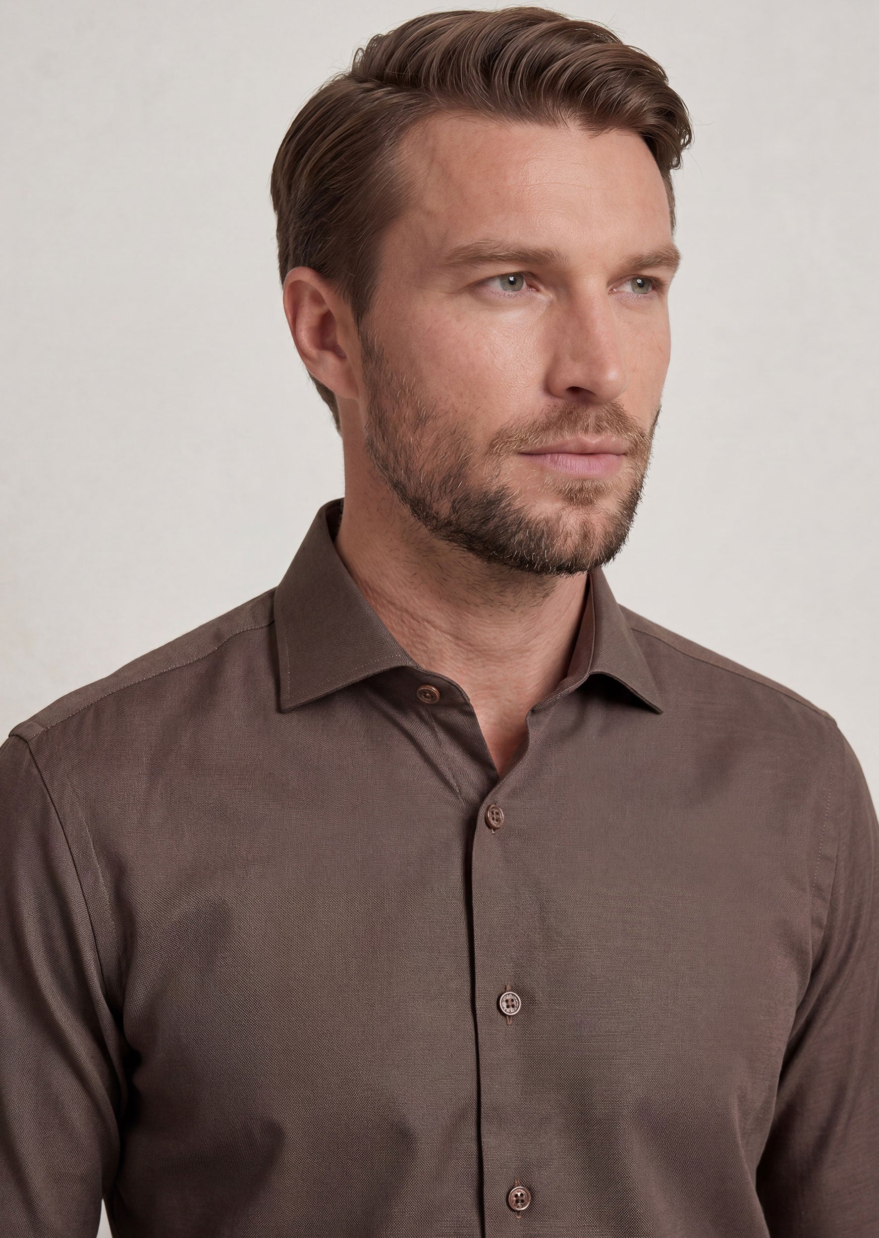 Brown Plain Shirt