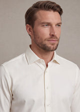 Cream Plain Shirt