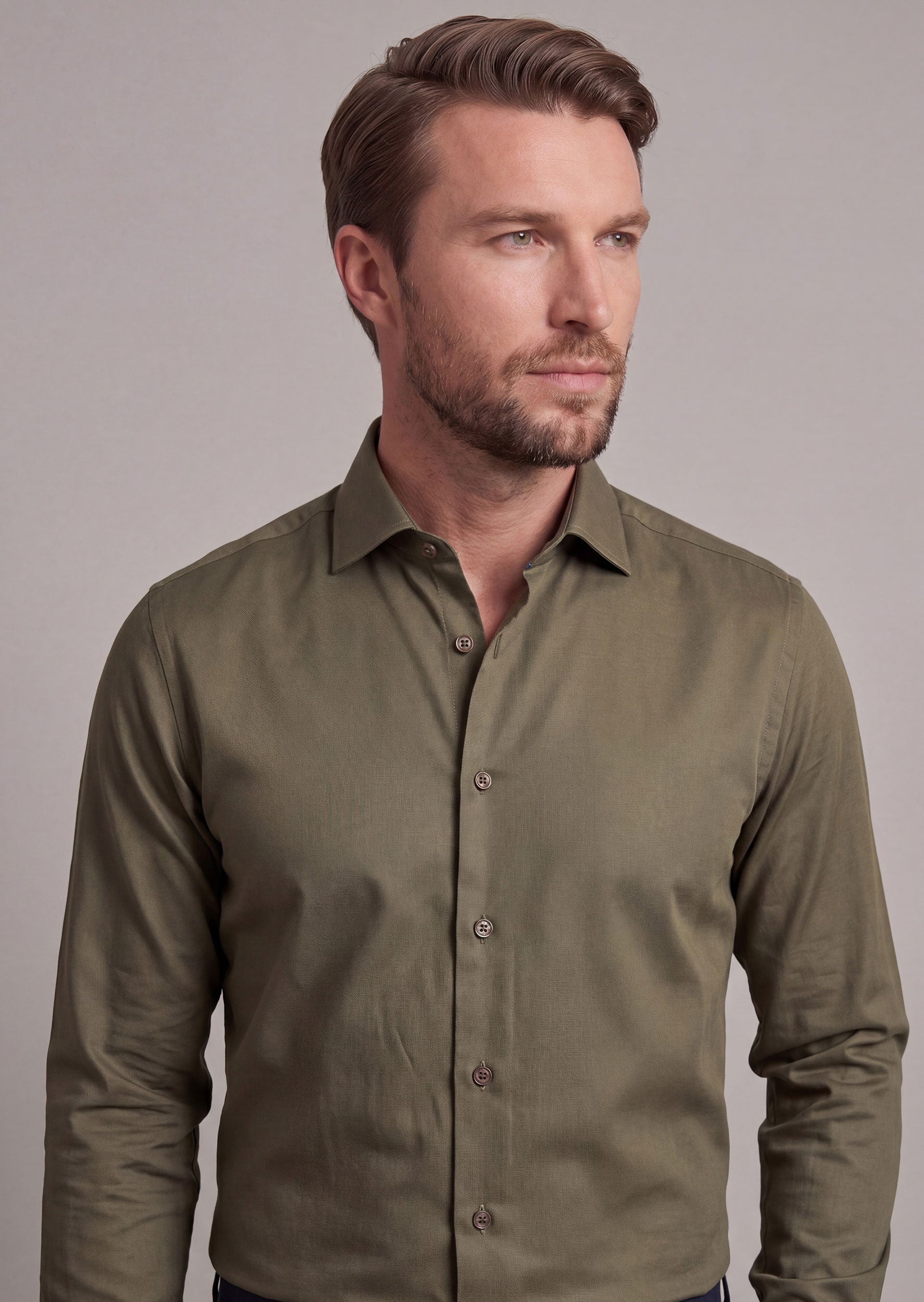 Khaki Plain Shirt