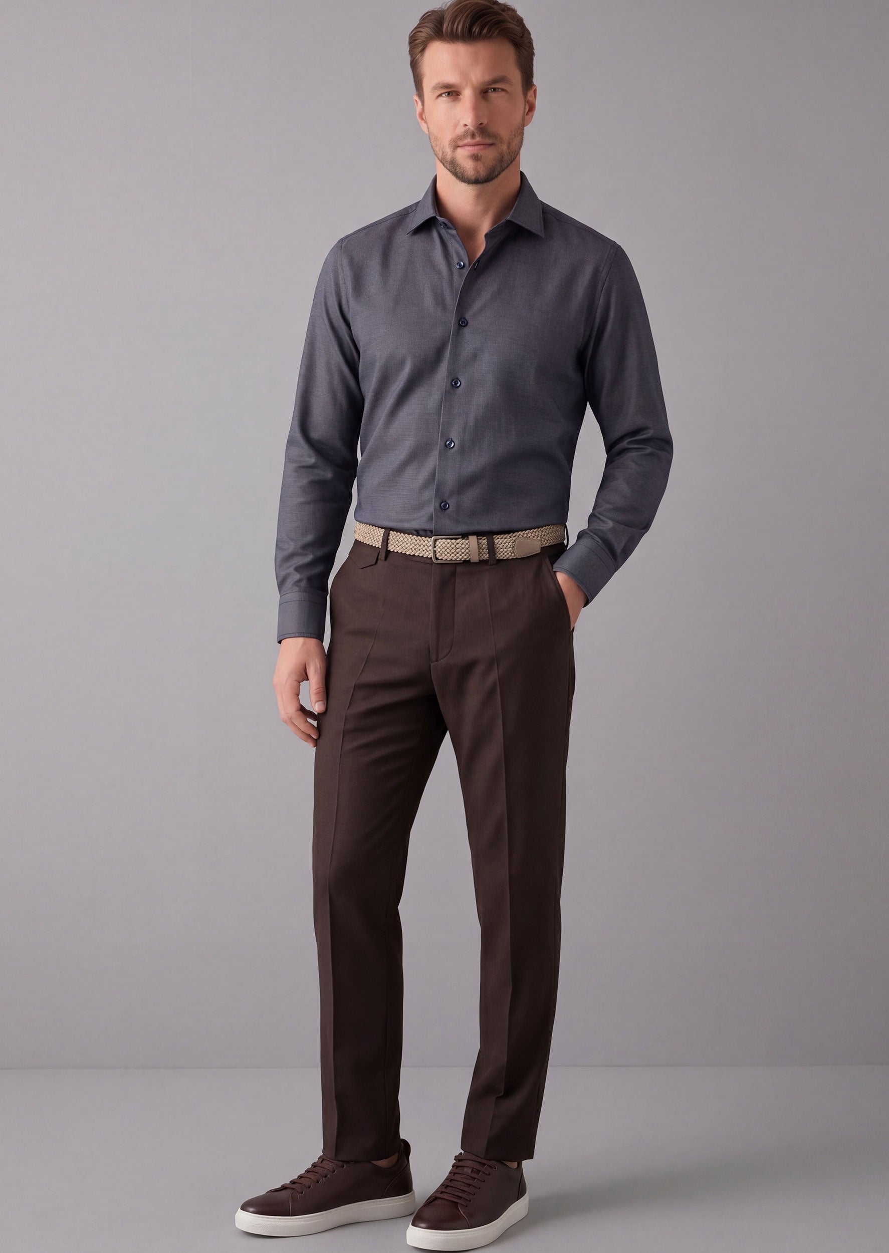 Navy Plain Shirt