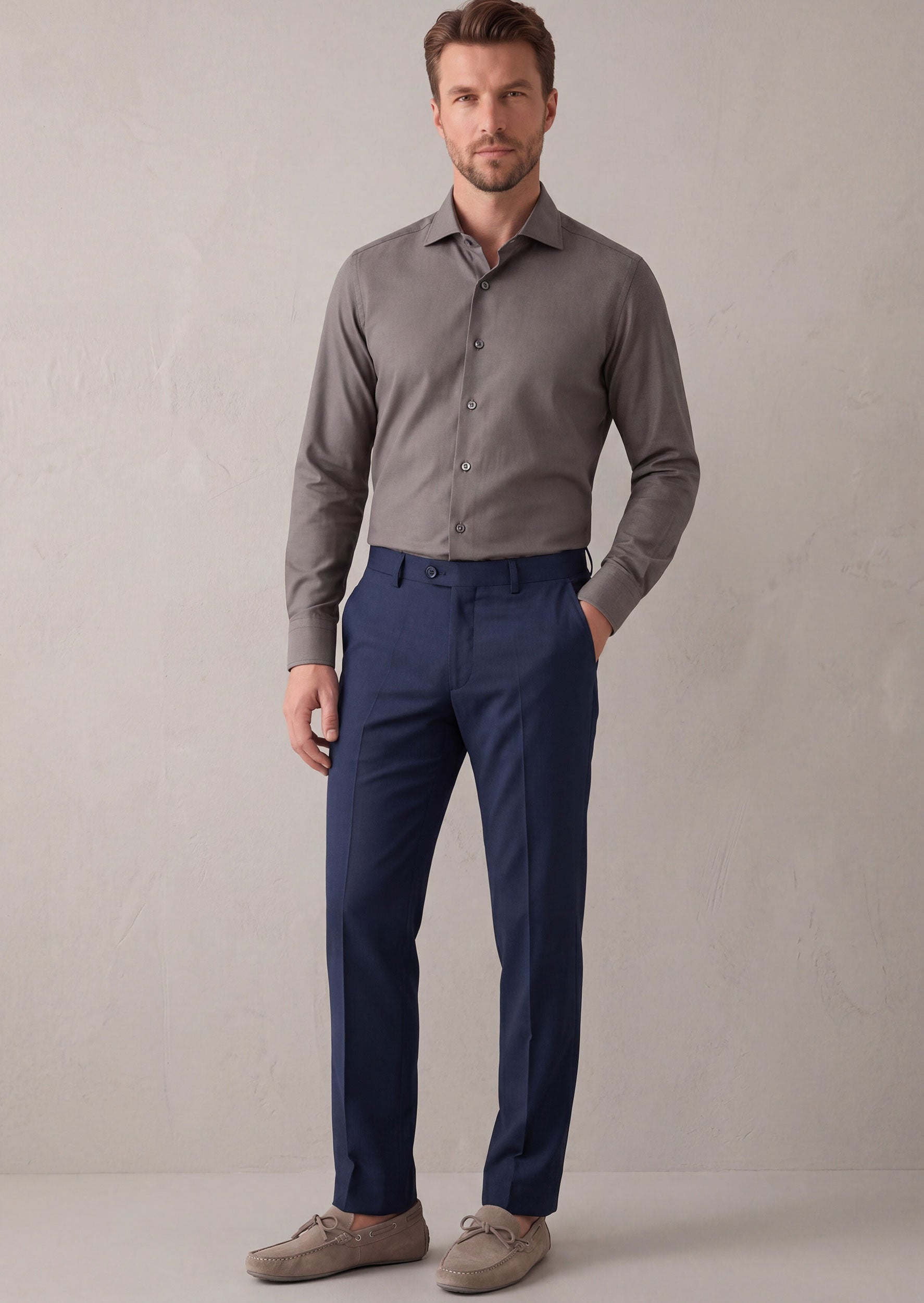 Charcoal Plain Shirt
