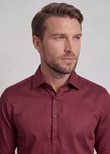 Burgundy Plain Shirt