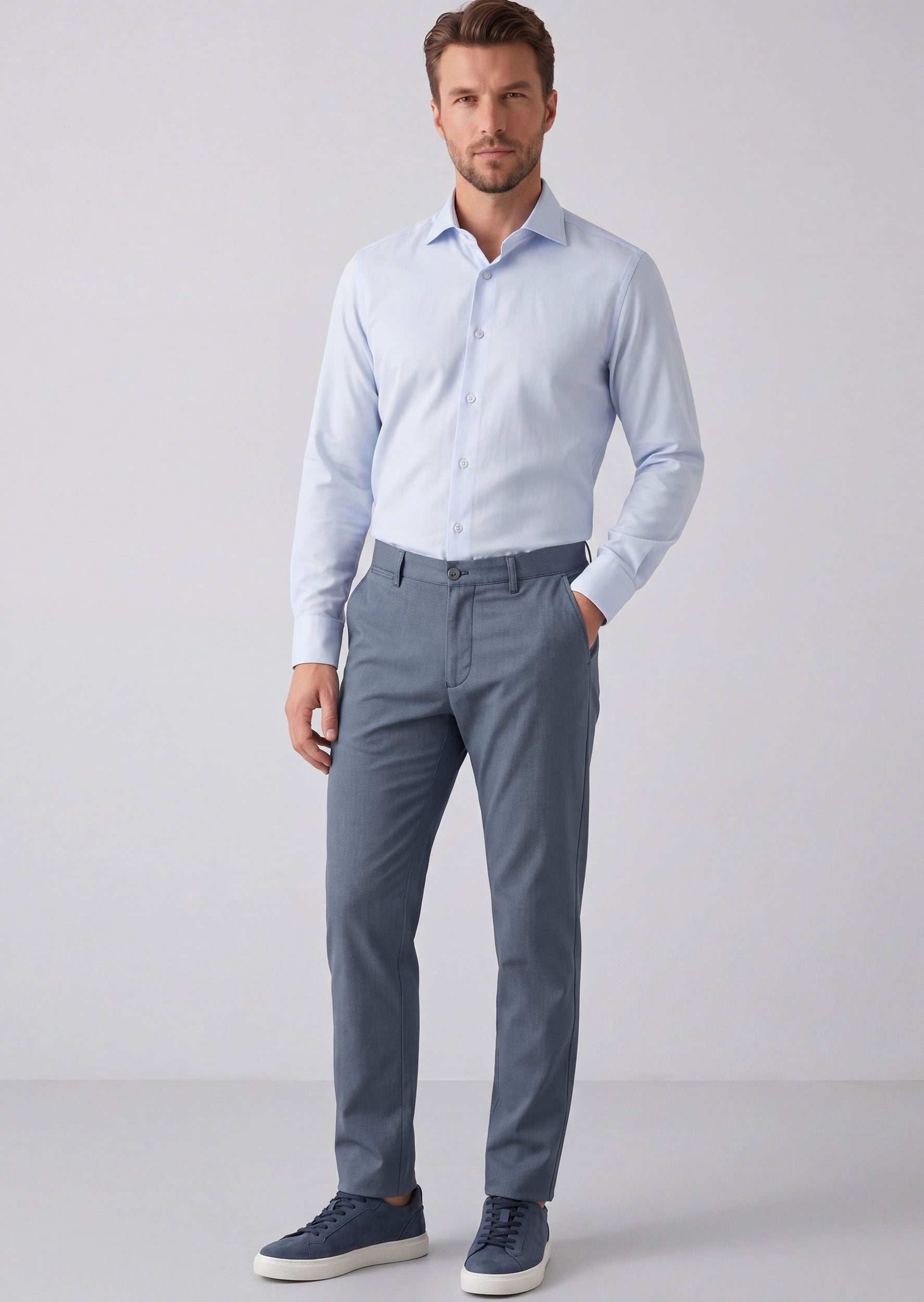 Blue Plain Shirt