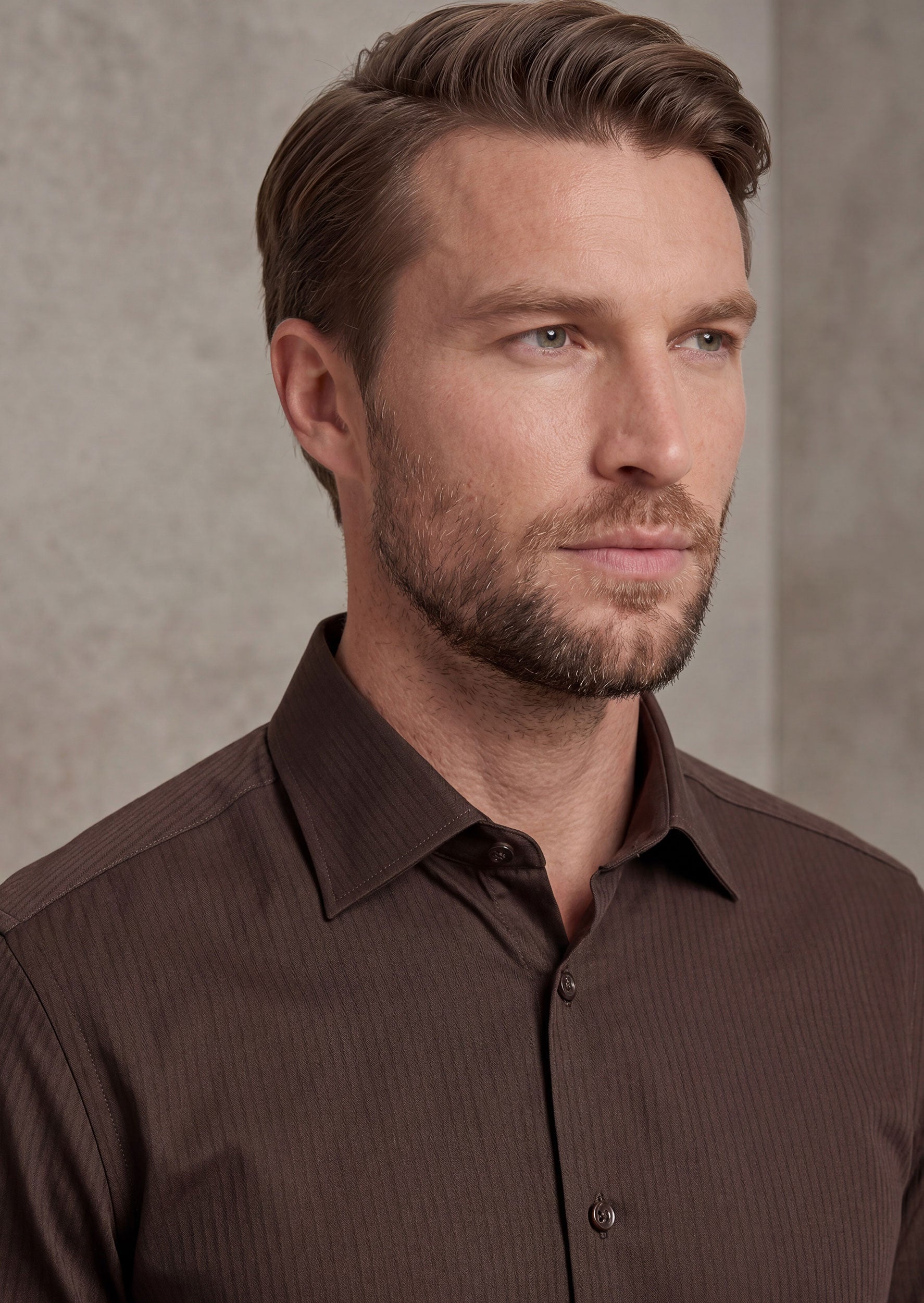 Brown Long Sleeve Shirt