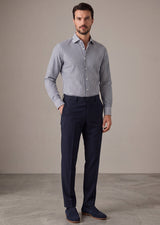 White - Navy Long Sleeve Shirt