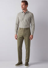 White - Khaki Long Sleeve Shirt