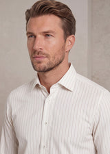 White - Beige Long Sleeve Shirt