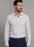 White - Navy Long Sleeve Shirt