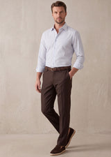 White - Indigo Long Sleeve Shirt