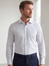 White - Navy Long Sleeve Shirt